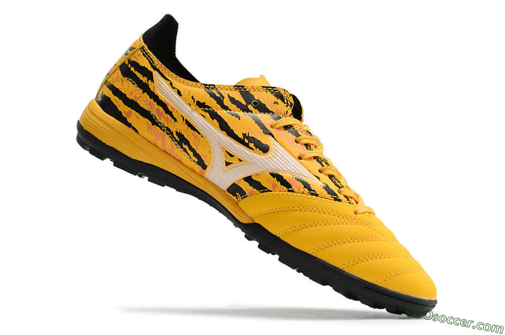 Mizuno Morelia Neo 3 Pro TF Artificial Turf Soccer Shoes - Yellow/White/Black 7