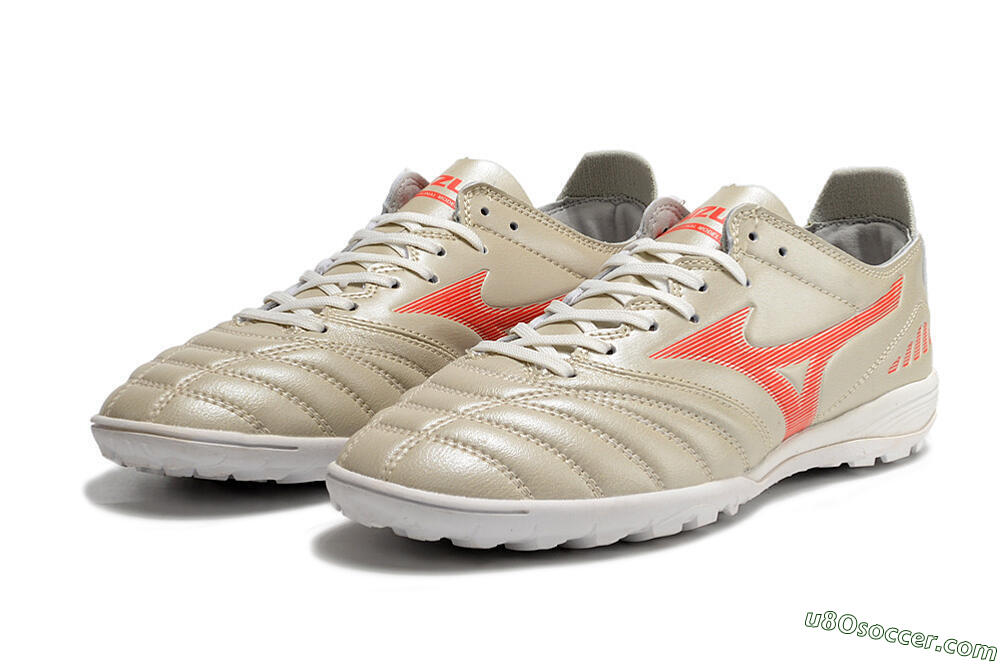 Mizuno Morelia Neo 3 Pro TF Artificial Turf Soccer Shoes - White/Red 5
