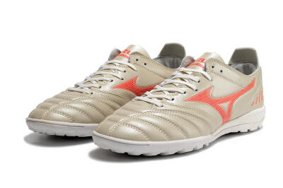 Mizuno Morelia Neo 3 Pro TF Artificial Turf Soccer Shoes - White/Red