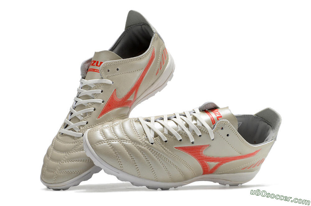 Mizuno Morelia Neo 3 Pro TF Artificial Turf Soccer Shoes - White/Red 6