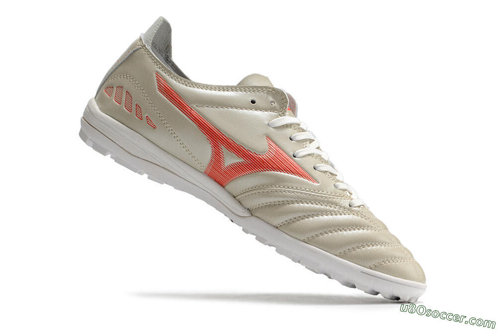 Mizuno Morelia Neo 3 Pro TF Artificial Turf Soccer Shoes - White/Red 7
