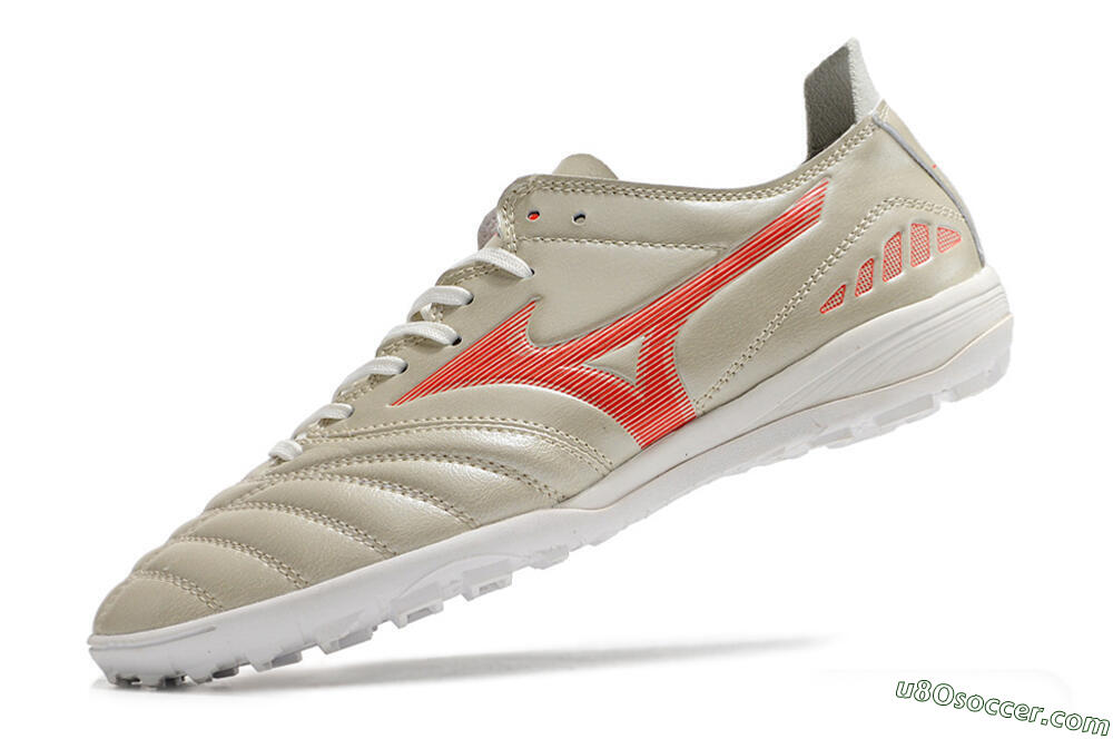 Mizuno Morelia Neo 3 Pro TF Artificial Turf Soccer Shoes - White/Red 8