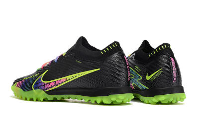 Nike Air Zoom Mercurial Vapor 15 Elite TF Artificial Turf Soccer Shoes - Black/Green/Pink