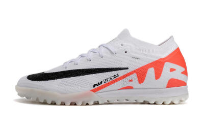 Nike Air Zoom Mercurial Vapor 15 Elite TF Artificial Turf Soccer Shoes - White/Black/Red