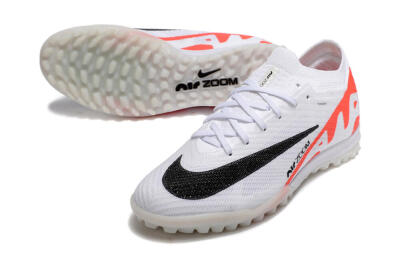 Nike Air Zoom Mercurial Vapor 15 Elite TF Artificial Turf Soccer Shoes - White/Black/Red
