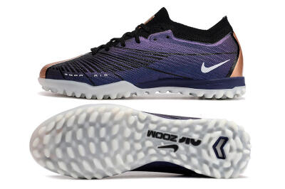 Nike Air Zoom Mercurial Vapor 15 Elite TF Artificial Turf Soccer Shoes - Purple/Black