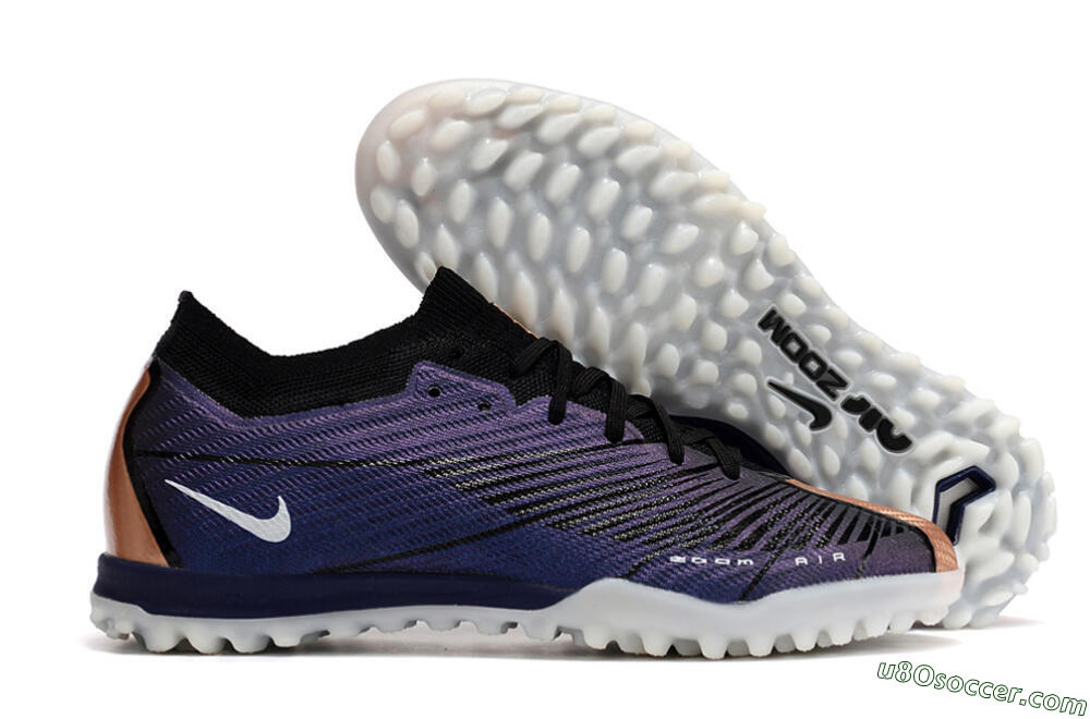 Nike Air Zoom Mercurial Vapor 15 Elite TF Artificial Turf Soccer Shoes - Purple/Black 1