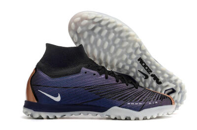 Nike Air Zoom Mercurial Superfly 9 Elite TF Artificial Turf Soccer Shoes - Purple/Black