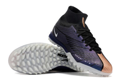 Nike Air Zoom Mercurial Superfly 9 Elite TF Artificial Turf Soccer Shoes - Purple/Black