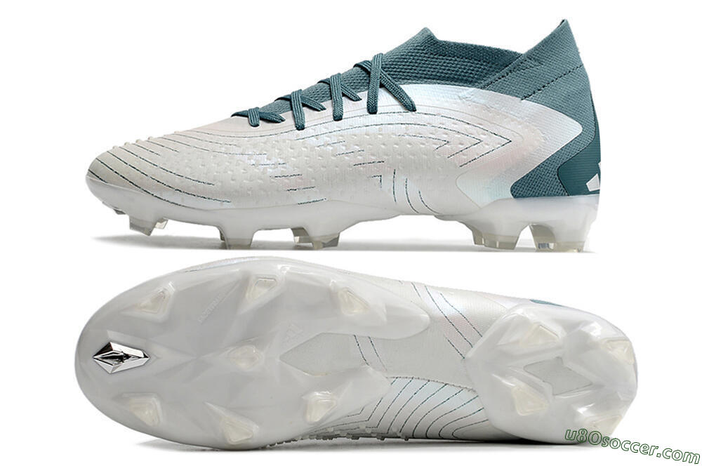 Adidas Predator Accuracy 23.1 FG Firm Ground Soccer Cleats - White/Green 0