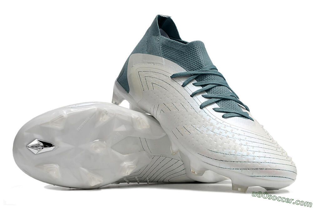 Adidas Predator Accuracy 23.1 FG Firm Ground Soccer Cleats - White/Green 3