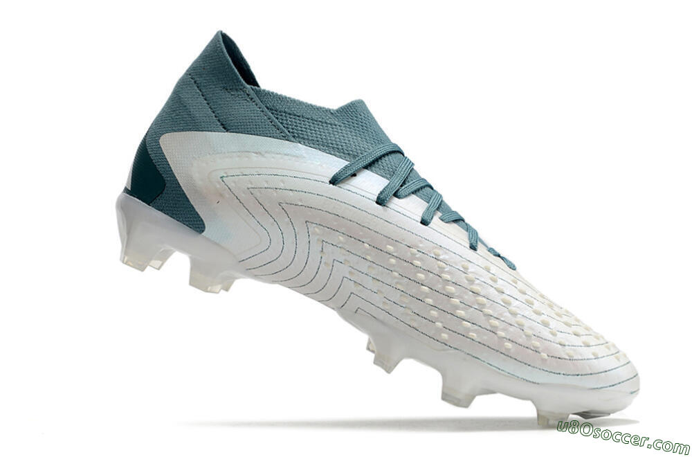Adidas Predator Accuracy 23.1 FG Firm Ground Soccer Cleats - White/Green 4