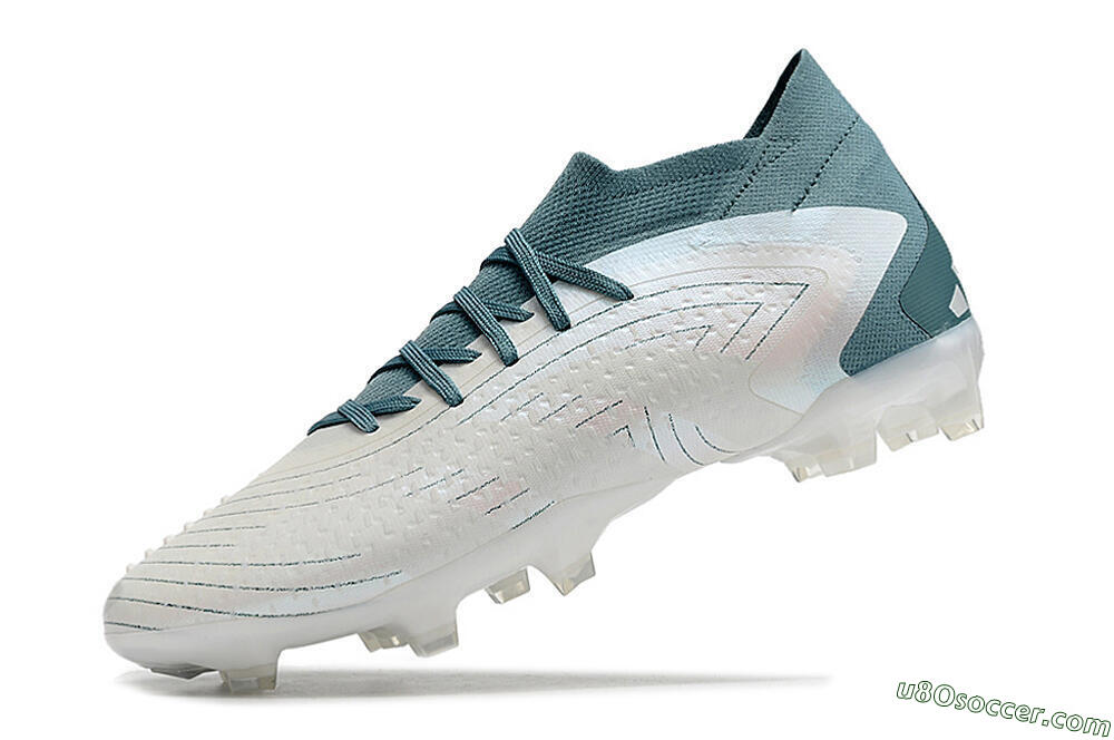 Adidas Predator Accuracy 23.1 FG Firm Ground Soccer Cleats - White/Green 5