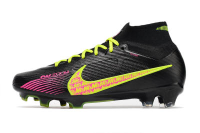 Nike Air Zoom Mercurial Superfly 9 Elite FG Firm Ground Soccer Cleats - Black/Yellow/Pink
