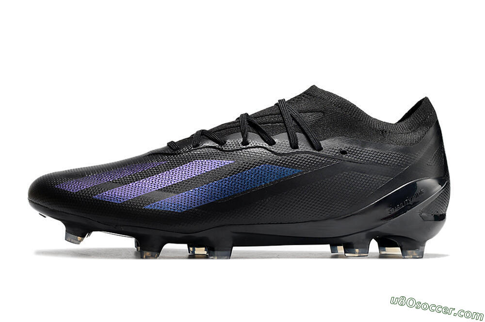 Adidas x Speedportal.1 FG Firm Ground Soccer Cleats - Black/Blue 2