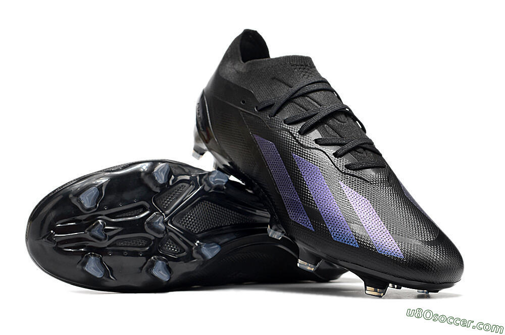 Adidas x Speedportal.1 FG Firm Ground Soccer Cleats - Black/Blue 3