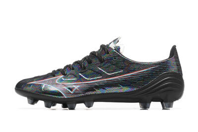 Mizuno Alpha Made In Japan FG Firm Ground Soccer Cleats - Black/Red