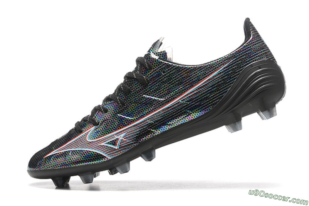 Mizuno Alpha Made In Japan FG Firm Ground Soccer Cleats - Black/Red 7