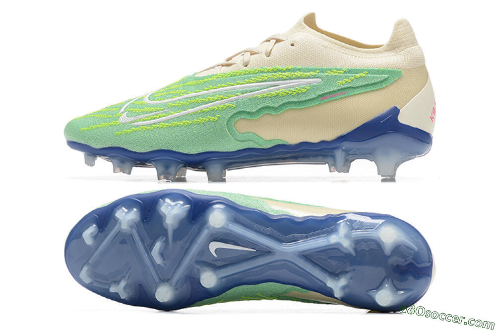 Nike Phantom GX Elite FG Firm Ground Soccer Cleats - Green/Beige 0