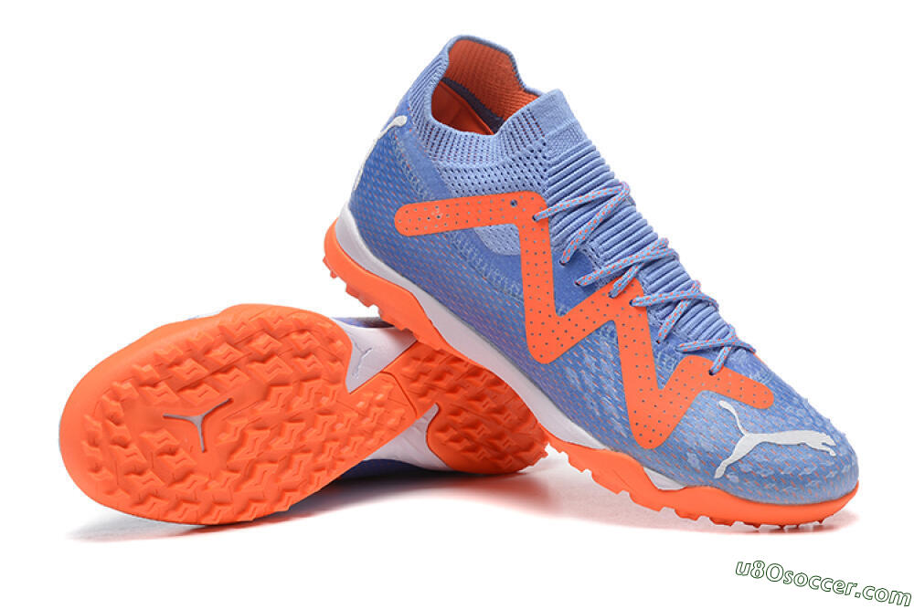 Puma Future Ultimate TF Artificial Turf Soccer Shoes - Purple/Orange 4