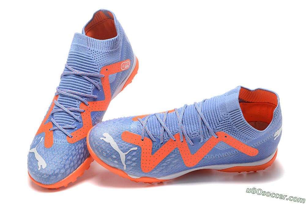 Puma Future Ultimate TF Artificial Turf Soccer Shoes - Purple/Orange 6