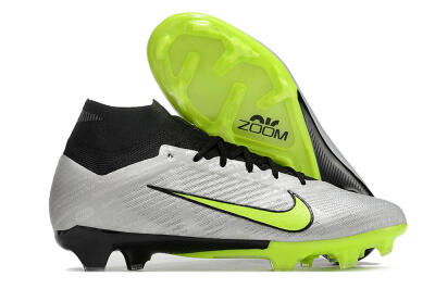 Nike Air Zoom Mercurial Superfly 9 Elite FG Firm Ground Soccer Cleats - Grey/Yellow/Black