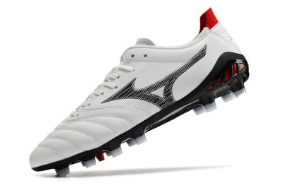 Mizuno Morelia Neo 3 Made in Japan FG Firm Ground Soccer Cleats - White/Black/Red