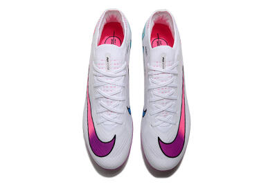 Nike Air Zoom Mercurial Vapor 15 Elite FG Firm Ground Soccer Cleats - White/Pink/Purple