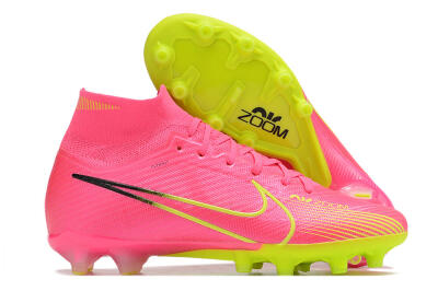 Nike Zoom Superfly 9 Elite SE AG Artificial Grass Soccer Cleats - Pink/Green