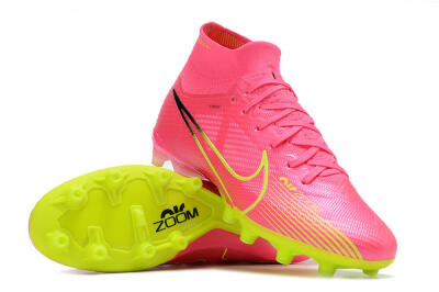 Nike Zoom Superfly 9 Elite SE AG Artificial Grass Soccer Cleats - Pink/Green