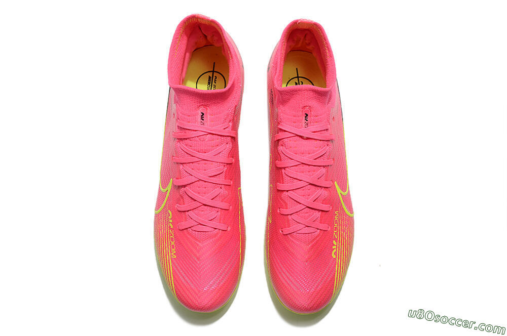 Nike Zoom Superfly 9 Elite SE AG Artificial Grass Soccer Cleats - Pink/Green 4
