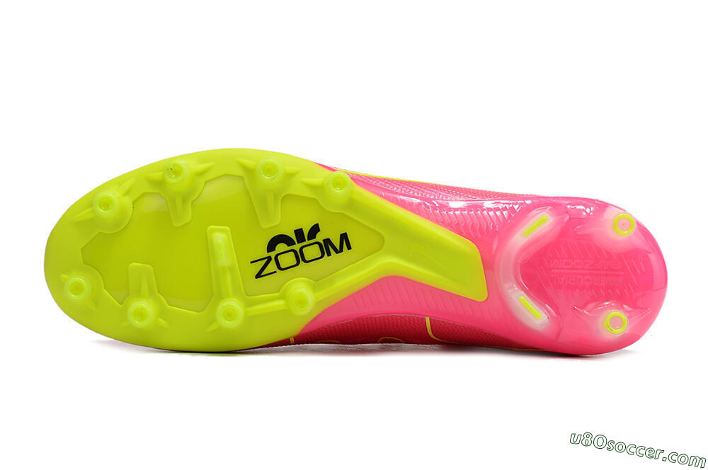 Nike Zoom Superfly 9 Elite SE AG Artificial Grass Soccer Cleats - Pink/Green 7