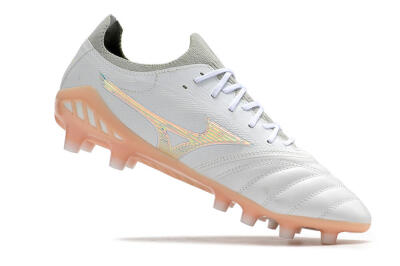 Mizuno Morelia Neo 3 FG Firm Ground Soccer Cleats - White/Blue/Pink