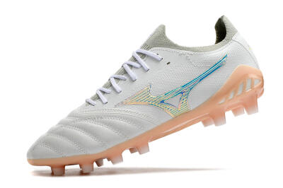 Mizuno Morelia Neo 3 FG Firm Ground Soccer Cleats - White/Blue/Pink