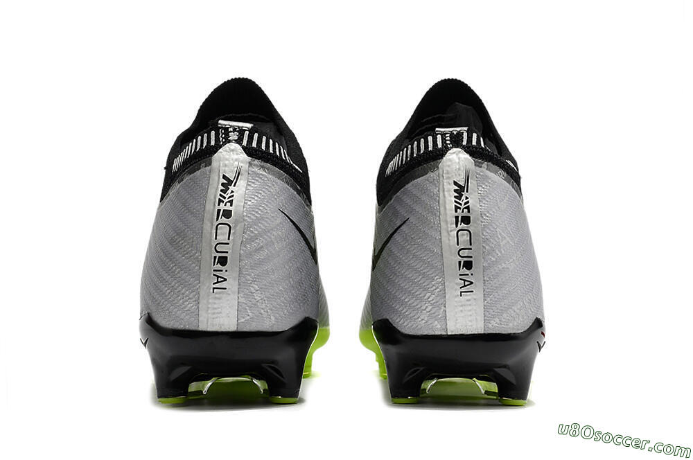 Nike Air Zoom Vapor 15 Elite SE AG Artificial Grass Soccer Cleats - Silver/Green/Black 6