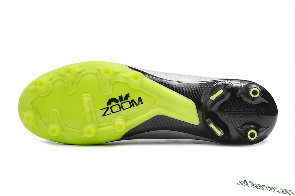 Nike Air Zoom Vapor 15 Elite SE AG Artificial Grass Soccer Cleats - Silver/Green/Black 7