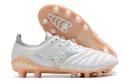 Mizuno Morelia Neo 3 FG Firm Ground Soccer Cleats - White/Pink