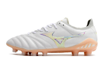 Mizuno Morelia Neo 3 FG Firm Ground Soccer Cleats - White/Pink