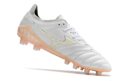 Mizuno Morelia Neo 3 FG Firm Ground Soccer Cleats - White/Pink