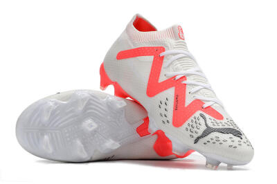 Puma Future Ultimate FG Firm Ground Soccer Cleats - White/Red/Black