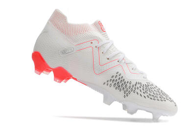 Puma Future Ultimate FG Firm Ground Soccer Cleats - White/Red/Black