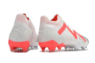 Puma Future Ultimate FG Firm Ground Soccer Cleats - White/Red/Black