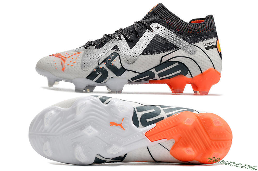 Puma Future Ultimate FG Firm Ground Soccer Cleats - White/Silver/Black 0