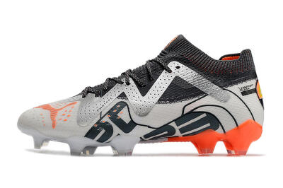 Puma Future Ultimate FG Firm Ground Soccer Cleats - White/Silver/Black