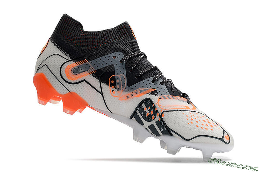 Puma Future Ultimate FG Firm Ground Soccer Cleats - White/Silver/Black 4