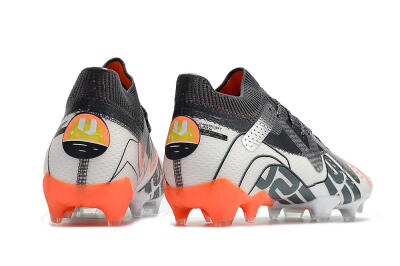 Puma Future Ultimate FG Firm Ground Soccer Cleats - White/Silver/Black