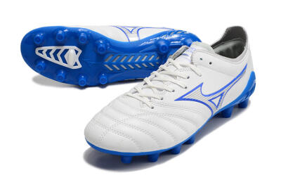 Mizuno Morelia Neo 3 Pro FG Firm Ground Soccer Cleats - White/Blue