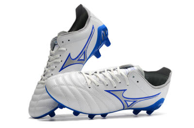 Mizuno Morelia Neo 3 Pro FG Firm Ground Soccer Cleats - White/Blue