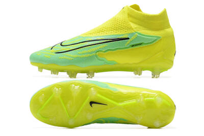 Nike Phantom GX Elite DF Link FG Firm Ground Soccer Cleats - Yellow/Green/Black