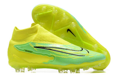 Nike Phantom GX Elite DF Link FG Firm Ground Soccer Cleats - Yellow/Green/Black